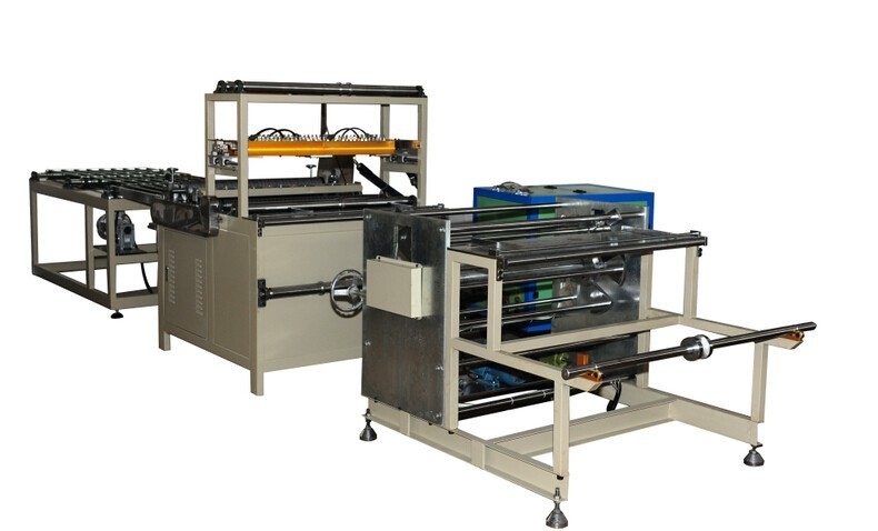 Glass Fiber HEPA Air Filter Mini Pleating Machine , 25.4mm Interval Gluing Line